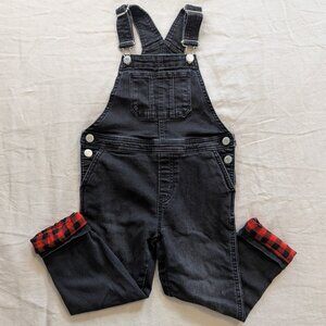 H&M Kids Black Denim Lined Overalls